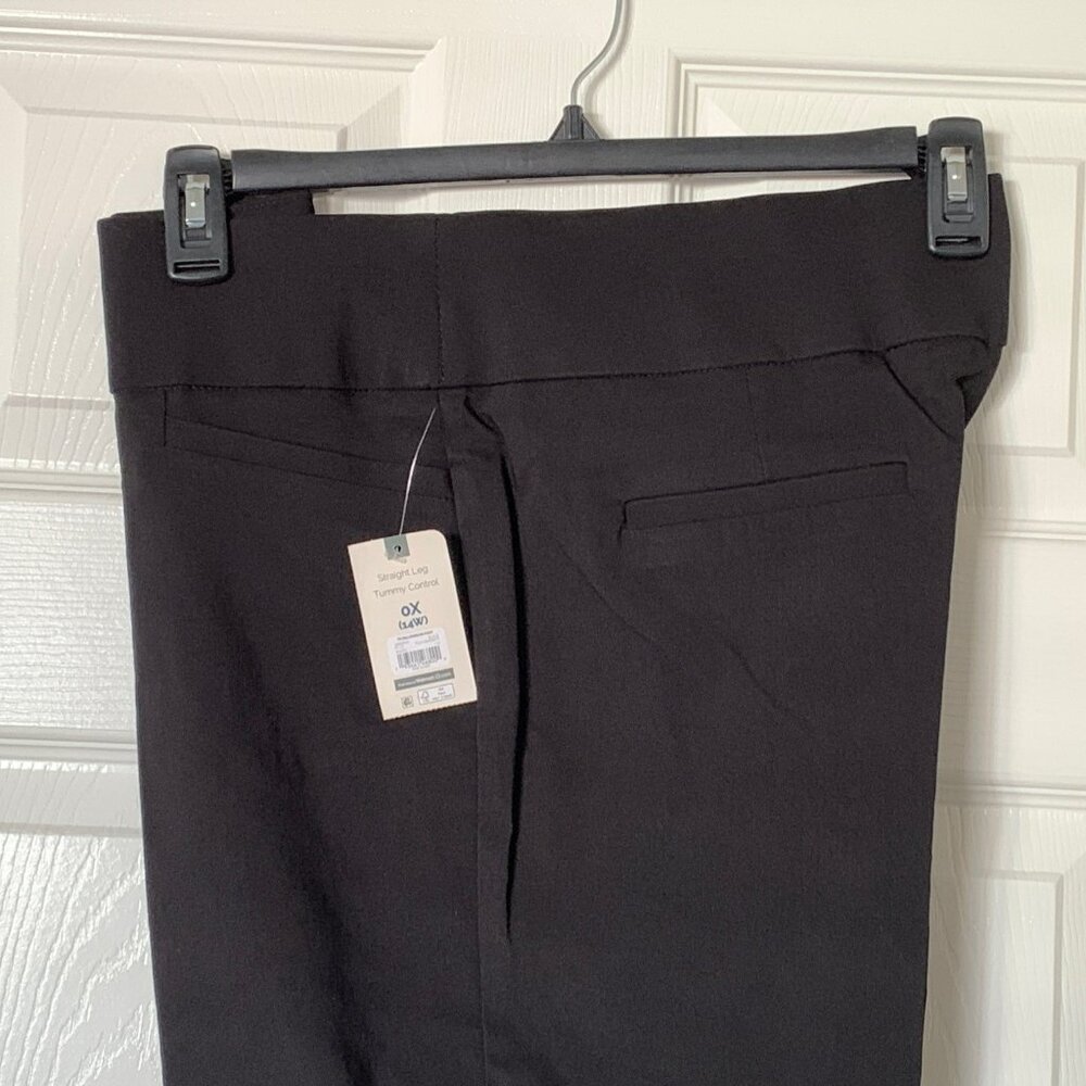 Terra & Sky Plus Size Black Millennium Pants NEW Size 0X